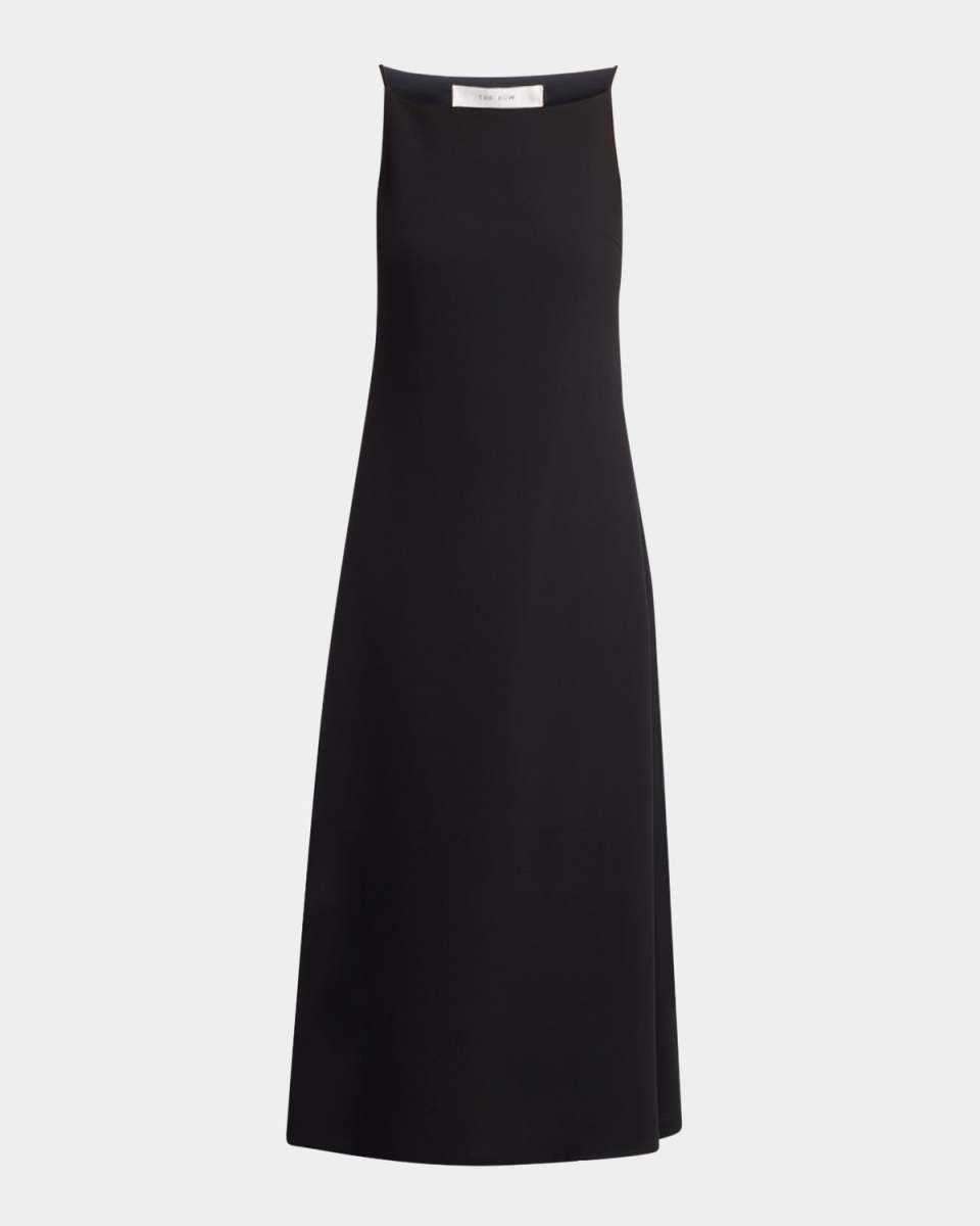 Seraphina High-Neck Sleeveless Midi Dress